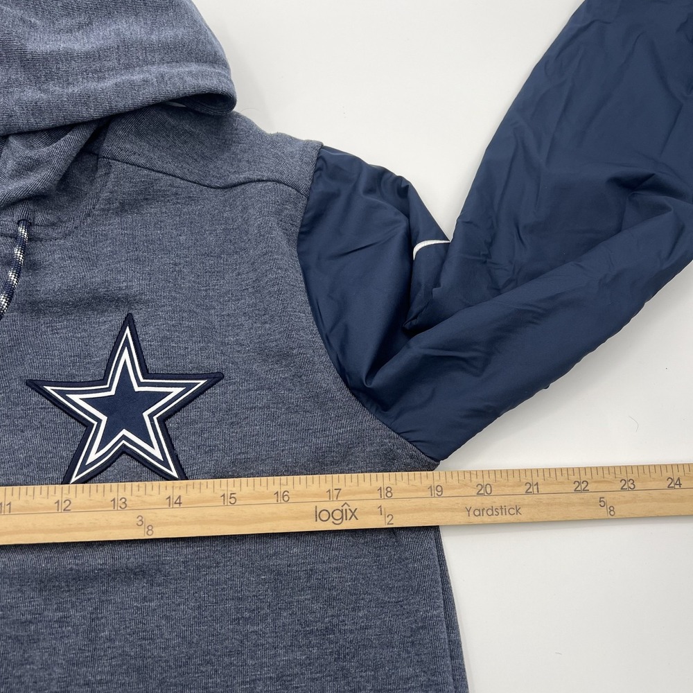 Nike Dallas Cowboys Travel Hybrid Full Zip Hoodie Mens Small On Field NFL Pocket - Picture 7 of 10